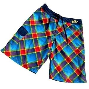 NIKE | NIKE 6.0 Swim Trunks Blue + MultiColor, Size 26